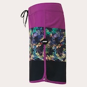 Neon Palms 19" Boardshort - Purple Palm Block Print