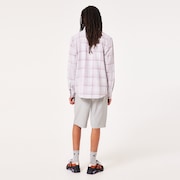 Podium Plaid Ls Flannel - Lunar Rock/Toadstool Check