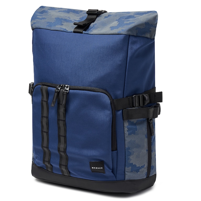 Utility Rolled Up Backpack - Dark Blue Reflective