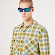 90s Plaid LS Shirt - Pacific/Mist/Sulfid Check