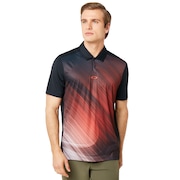 Exploded Ellipse Golf Polo Short Sleeve - Blackout