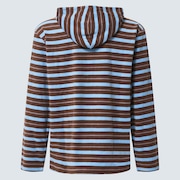Dawny 1/4 Zip Hoodie - Carafe Stripes