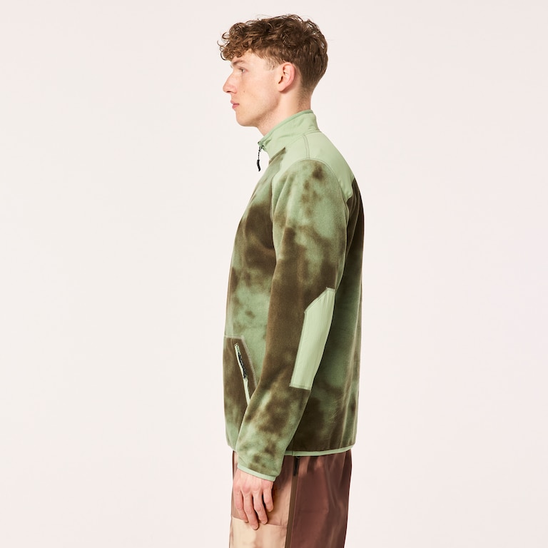 Tc Rykkinn Rc Fleece - Green Clouds Print
