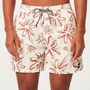 Deco Palms Rc Beachshort - Three Lines Palms Arctic