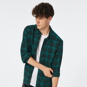 Bonfire Full Zip LS - Bayberry Check