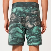 Marble Swirl 19" Boardshort - Mint Green Magma