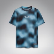 Striking Tech Cold SS Tee Diffuse - Sky Blue Print