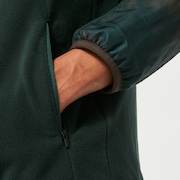 Wanderlust Fz Hoodie - Green/Mountain Td Print