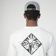 Camiseta Masc Mod Linear  Threads Oversized SS Tee - Bone