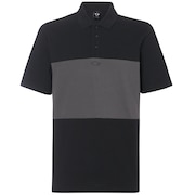 Color Block Polo Short Sleeve - Blackout