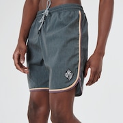 Bermuda Para Água Masc Mod Linear Threads Trunk Shorts - Blackout