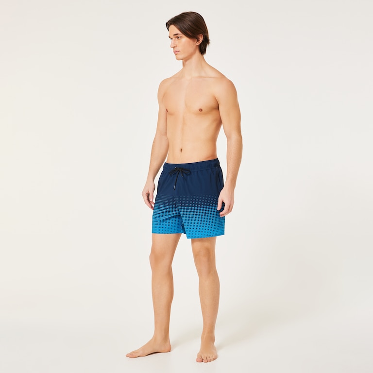 Sand Pixel Rc 16" Beachshort - Gradient Monogram Abyss/Blue