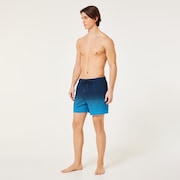 Sand Pixel Rc 16" Beachshort - Gradient Monogram Abyss/Blue
