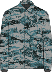 Cotton Overshirt - Tiger Camo Pacific