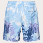 Canary Palms Rc 18" Beachshort - Palms Clouds Light Blue