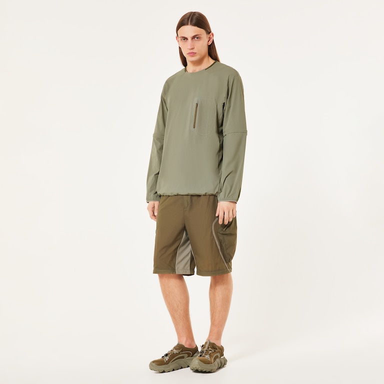 Latitude Flight Convert Shell Tee - Boulder Green