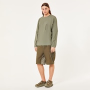 Latitude Flight Convert Shell Tee - Boulder Green