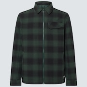 Alpine Plaid Reversible Jacket - Hunter Green