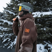 Tc Skull Reduct Shell Jacket - Carafe/Brown Clouds Print