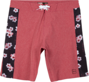 Sakura Blocked Boardshorts - Sepia Rose