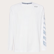 Slant Logo Print L/S Tee 12.0 - White