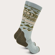 Wanderlust Perf Socks 2.0 - Green Norway Pattern