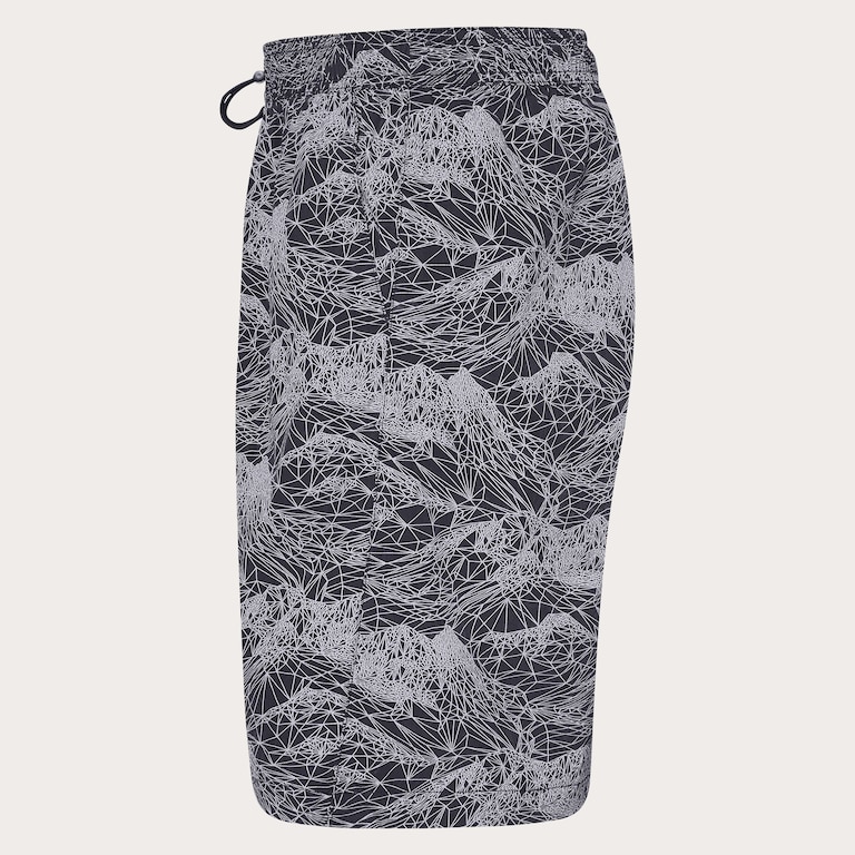 Outdoor Printed Short - Aop Mountain Black Cement