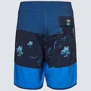 Tropics St 19"Rc Boardshort - Palms Stripe Blue