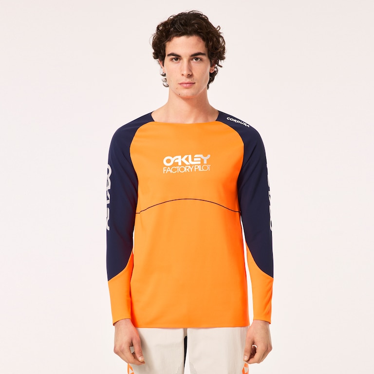 Maven Scrub LS Jersey - Orange/Blue