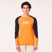 Maven Scrub LS Jersey - Orange/Blue