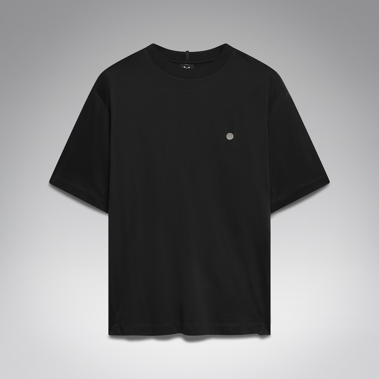 SS T-Shirt Metallic Chest Coin - Pitch Black