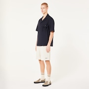 Cuban Collar SS Shirt - Blackout