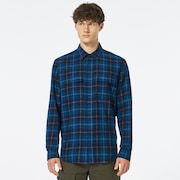 Cabin Button Down LS - Blue Check
