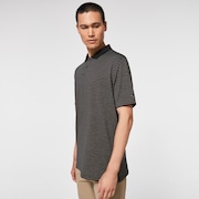 Oakley Jacquard Stripe Polo - Blackout