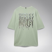 Stacked Metal Tee - Faded Green