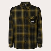 Butter Flannel Shirt - Black/Fern Check