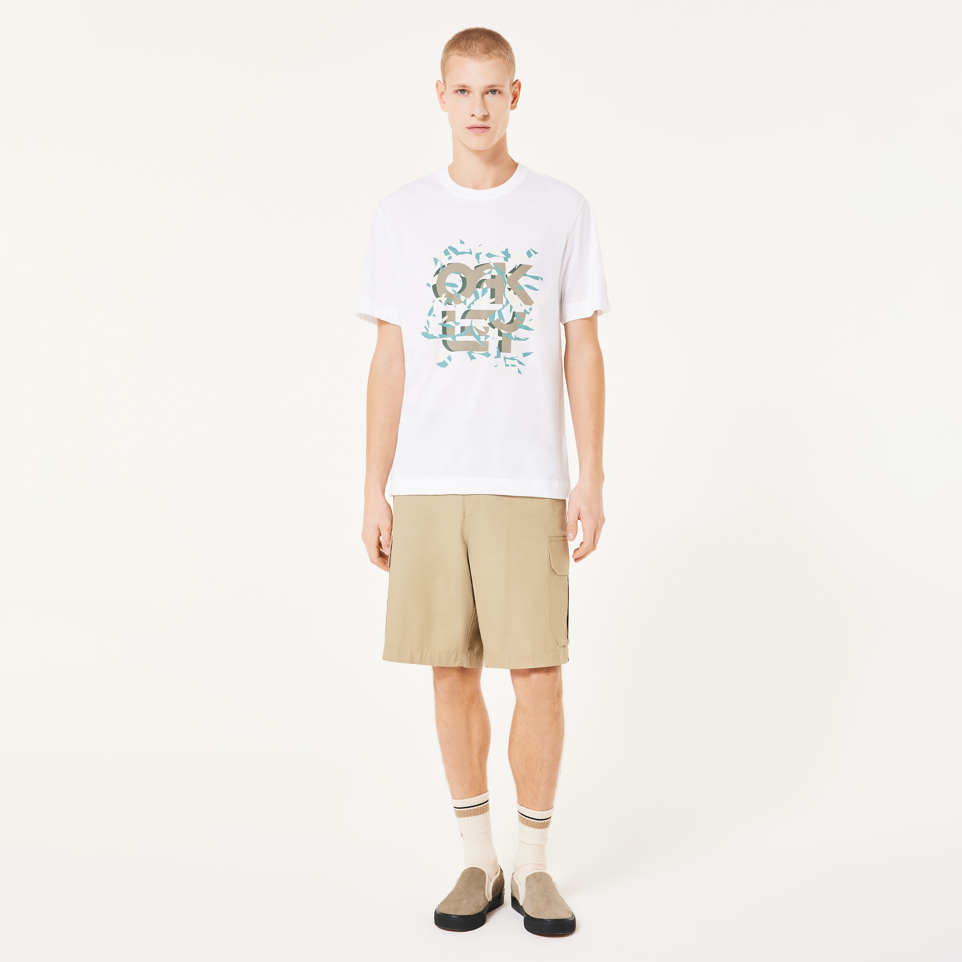 Oakley Men's B1b Coral Tee - White Size: L