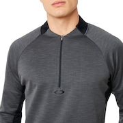 Knockdown Mixed Fleece 1/4 Zip - Forged Iron