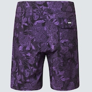 Dark Floral 18 Rc Boardshorts - Purple Flower