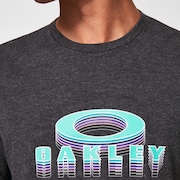 3D Repeat Bark Tee - Dark Gray Heather