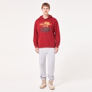Golden Hour Bark Po Hoodie - Iron Red