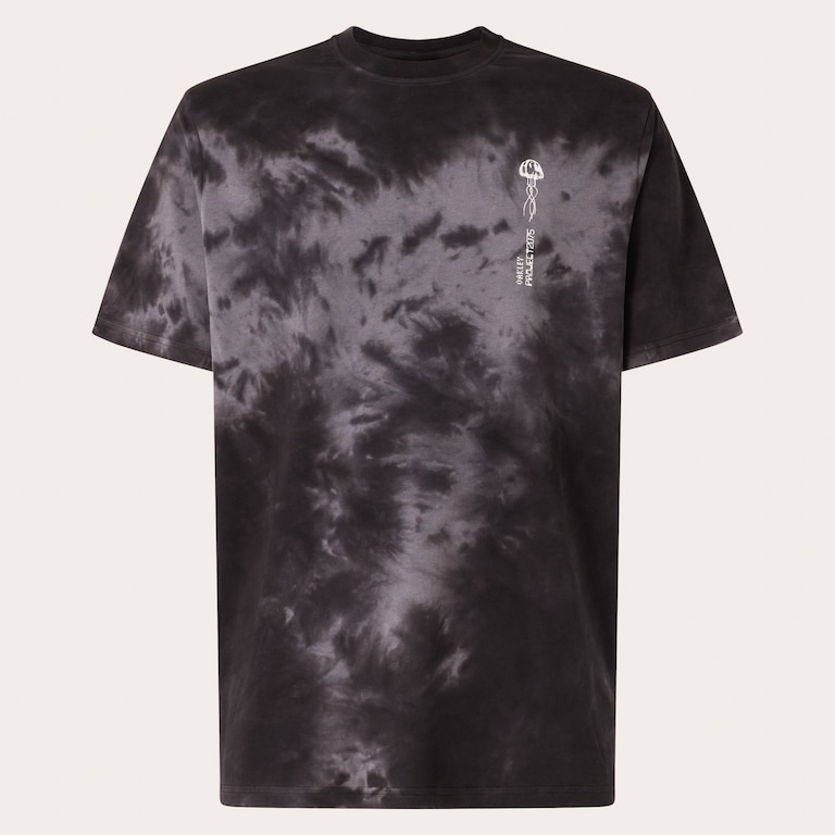 Mtl Tendrils Tee - Black Tie Dye