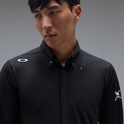 Skull Lasting Cool Ls Shirt - Pitch Black