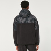 Wanderlust Fz Hoodie - Black/Mountain Td Print