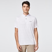 Contender Stripe Polo - White