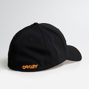 6 Panel Stretch Hat Embossed - Blackout