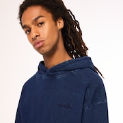 Indigo Side Zip Hoodie - Blue Indigo
