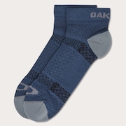 Ribbed Ellipse Short Socks - Fathom