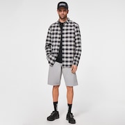 Checkered Ridge Long Sleeve - Stone Gray