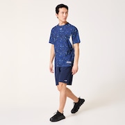 Striking Airy SS  Graphic Tee 9.0 - Blue Storm Print